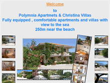 Tablet Screenshot of polymnia-apartments.gr